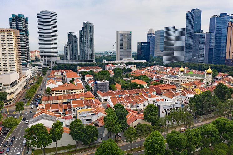 Сінгапур. Квартал Кампонг Глам утворився навколо Мечеті Султана ще в 19-му столітті