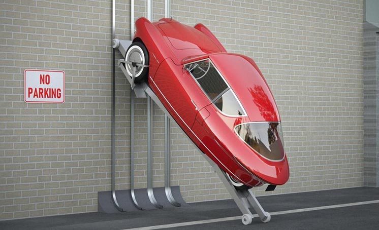 Електромобіль, який можна паркувати прямо на стіні