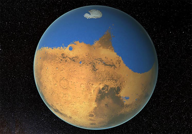 У минулому на Марсі міг існувати океан, який знищив 300-метрове мегацунамі