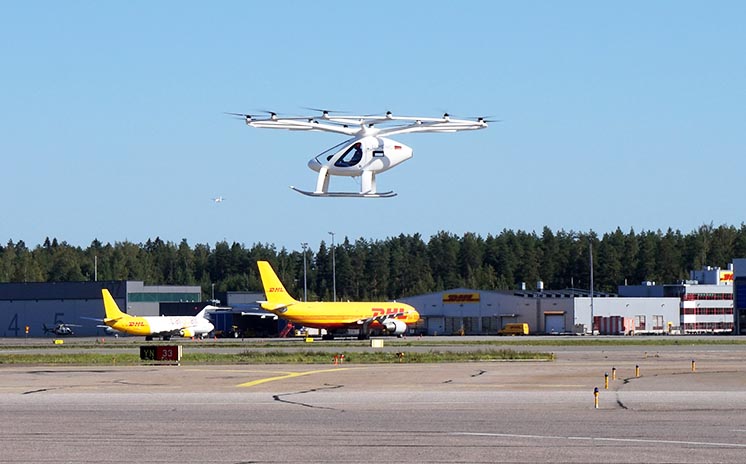 Volocopter протестував аеротаксі в аеропорту Гельсінкі