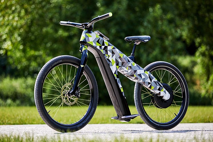 Skoda Klement - незвичайний концепт електровелосипеда без педалей