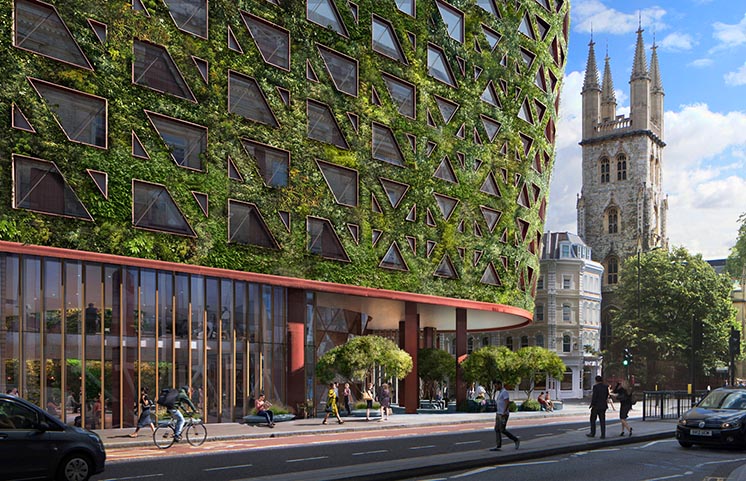 Будівлю в Лондоні перетворять на гігантську зелену клумбу