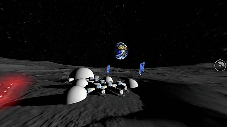 Конструкторське бюро «Південне» представило панораму місячної бази майбутнього