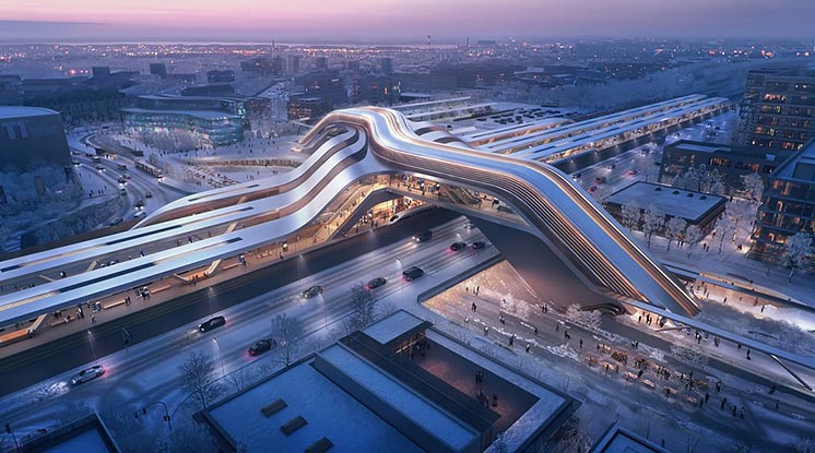 Вокзал як архітектурний шедевр: в Таллінні побудують футуристичний залізничний термінал