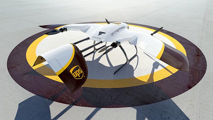 UPS спільно з Wingcopter створять гігантський флот безпілотників нового покоління