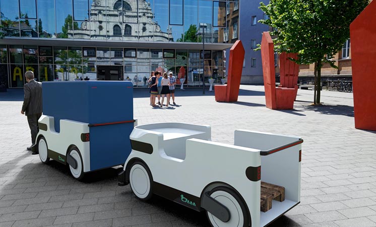 На вулицях Німеччини з'являться безрейкові вантажні міні-робопотяги