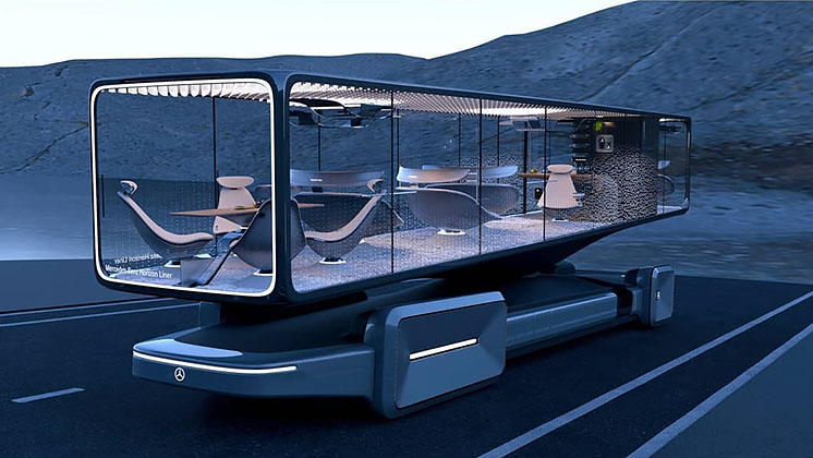 Транспорт майбутнього: дизайнер представив концепт автобуса Mercedes-Benz Horizon Liner