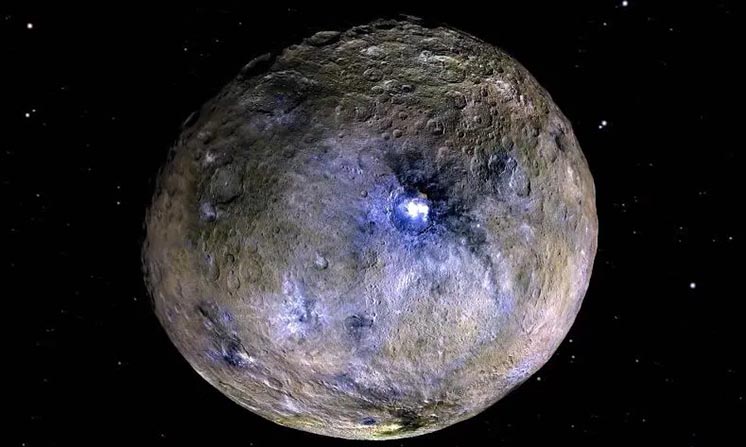 Знімок карликової планети Церера, зроблений дослідним зондом Dawn.