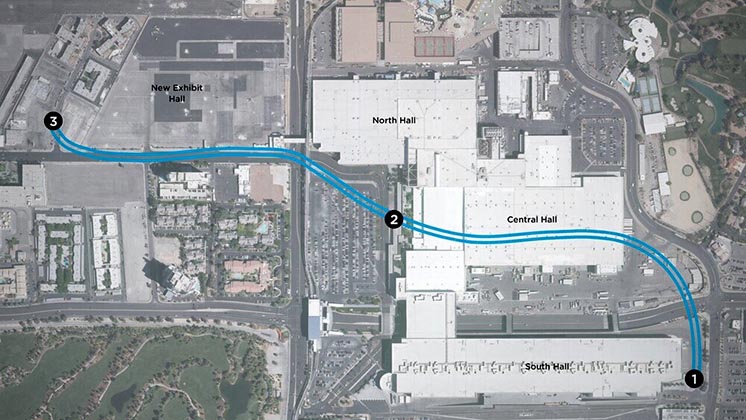 Швидкісний підземний тунель LVCC Loop з'єднав будівлі Конференц-центру Лас-Вегаса